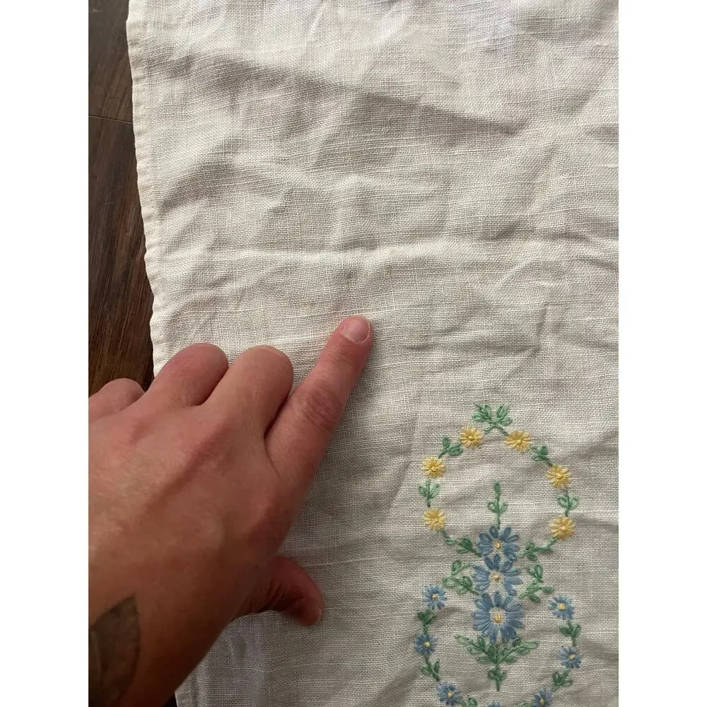 Vintage hand embroidered kerchief